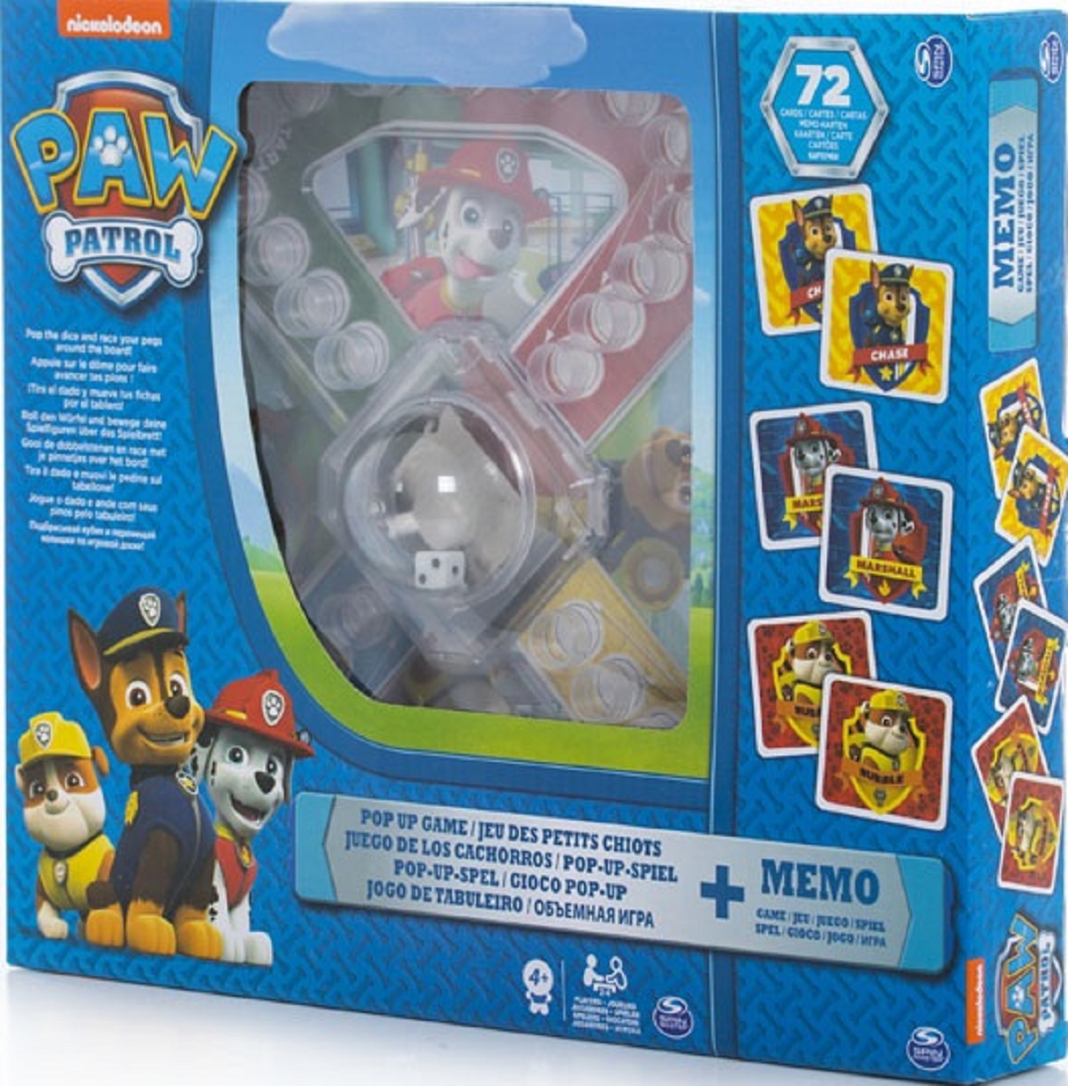 Joc cu zaruri si Memory Game. Patrula Catelusilor
