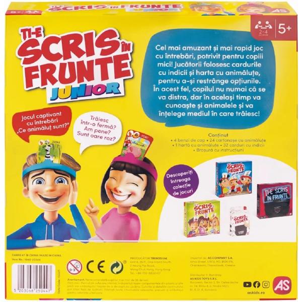 Joc de societate: Ti-e scris in frunte. Junior