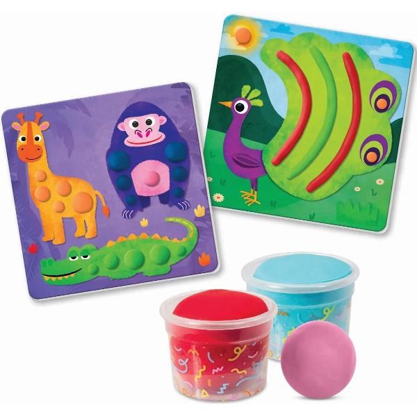 Set 7 borcanase de plastilina. Animale