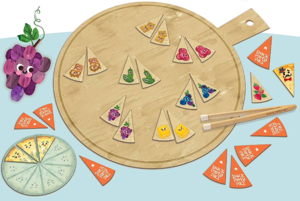 Joc de cooperare si memorie. Snack Party Pals