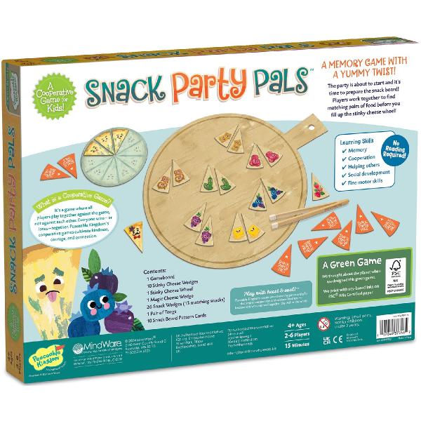 Joc de cooperare si memorie. Snack Party Pals