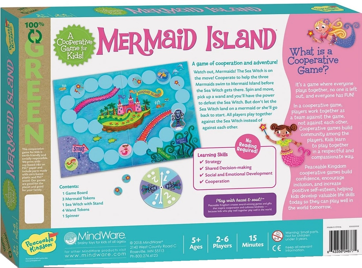 Joc de cooperare: Mermaid Island. Insula sirenelor