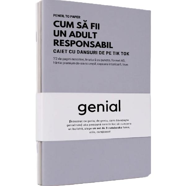 Set de 3 caiete geniale: Pagini de eliberare emotionala