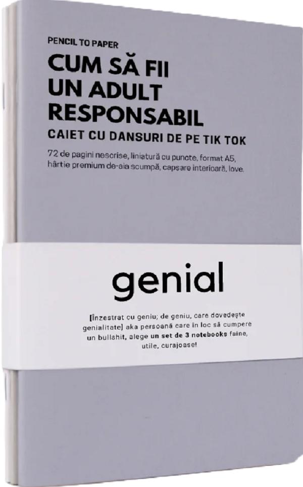 Set de 3 caiete geniale: Pagini de eliberare emotionala