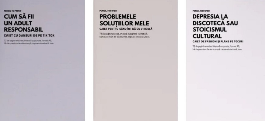 Set de 3 caiete geniale: Pagini de eliberare emotionala