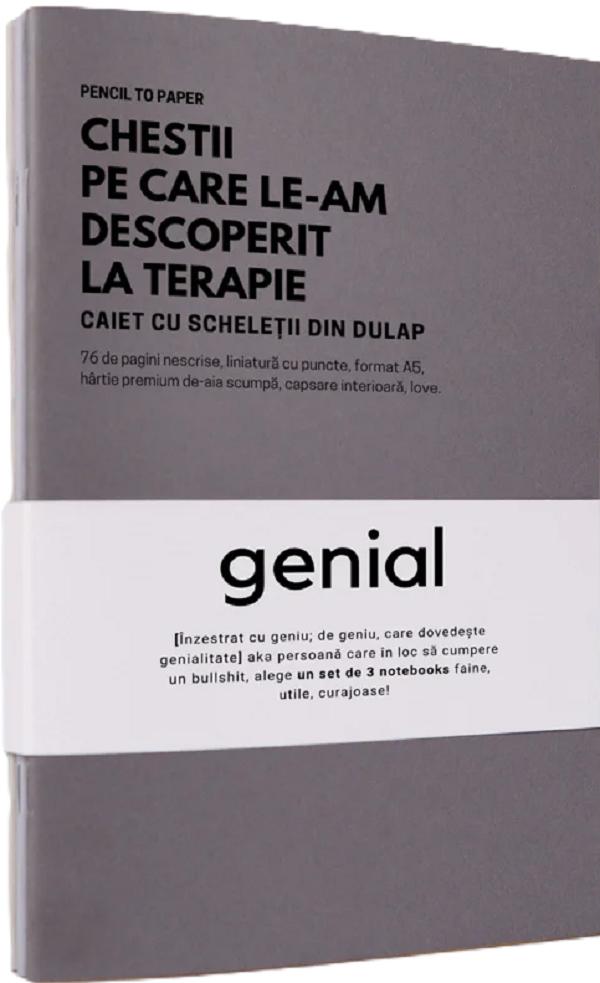 Set de 3 caiete geniale: Exorcizari pe hartie