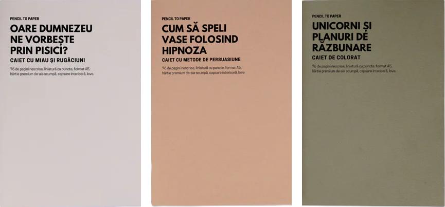 Set de 3 caiete geniale: Idei pentru destresare