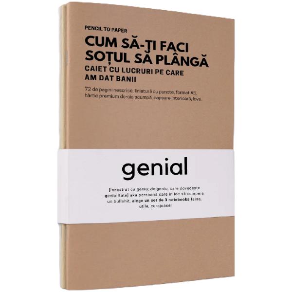Set de 3 caiete geniale: Liste pentru dezaglomerat mintea