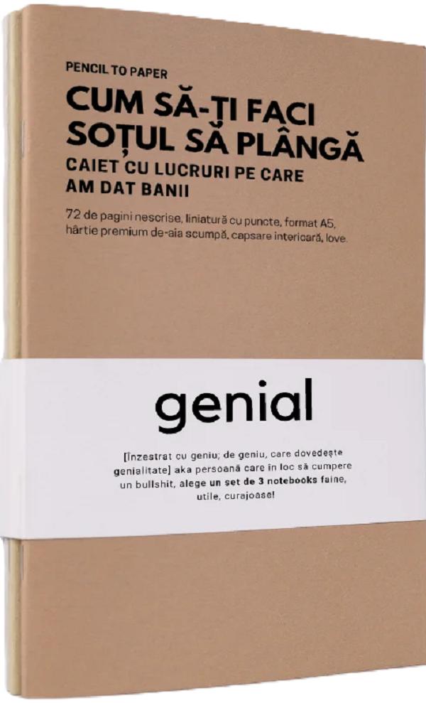 Set de 3 caiete geniale: Liste pentru dezaglomerat mintea