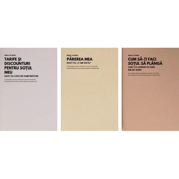 Set de 3 caiete geniale: Liste pentru dezaglomerat mintea