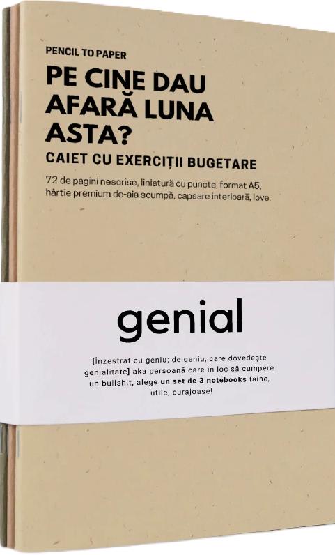 Set de 3 caiete geniale: Exercitii de leadership pentru lideri seriosi