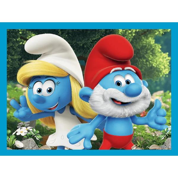 Puzzle 2 in 1 + Memos. Strumfii si prietenii lui