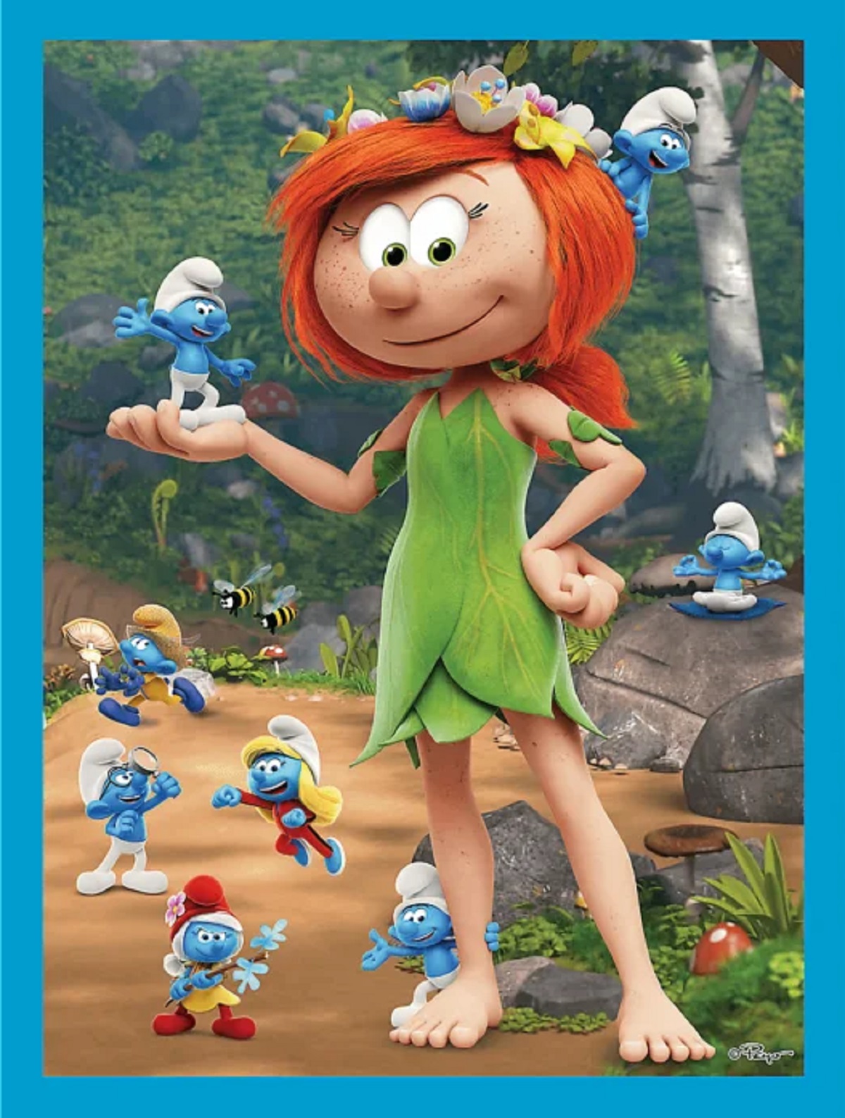 Puzzle 2 in 1 + Memos. Strumfii si prietenii lui