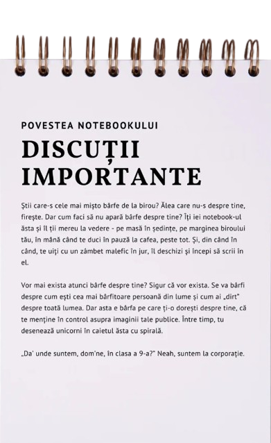 Jurnal pentru colegi: Discutii importante