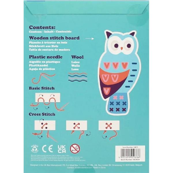 Joc de cusut: Bufnita. Learn to Sew: Owl