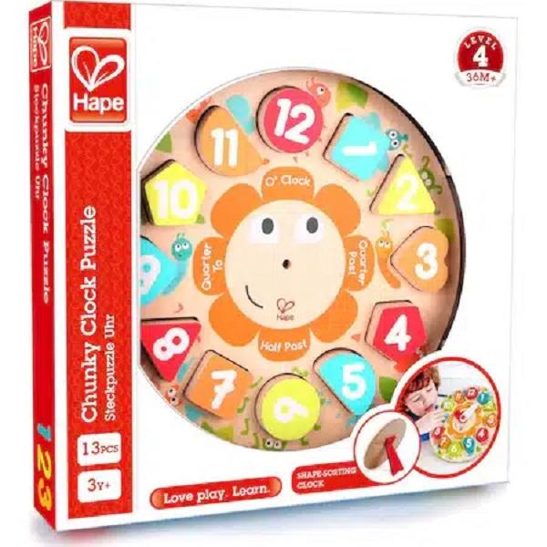 Puzzle lemn. Ceas