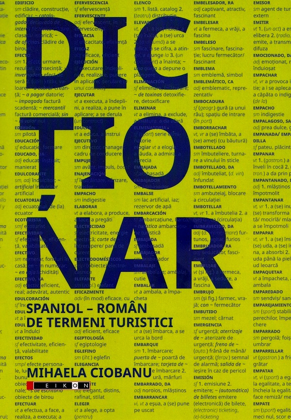 Dictionar spaniol-roman de termeni turistici - Mihaela Ciobanu