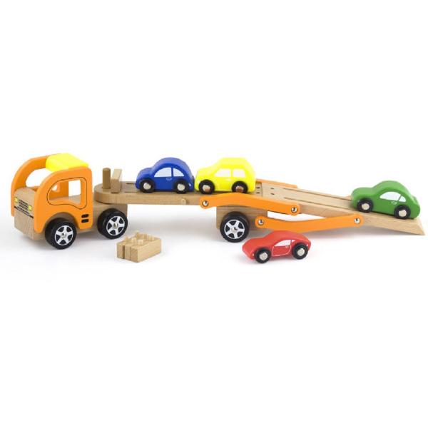 Camion transportor cu 4 masinute