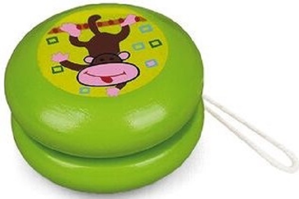 Joc de indemanare: Yo-yo din lemn. Verde