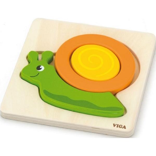 Puzzle din lemn: Melc