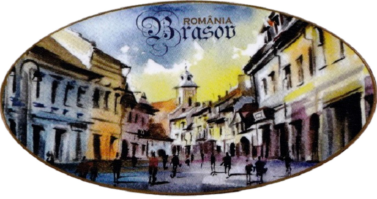 Magnet oval: Brasov Nr.5. Bobei Art
