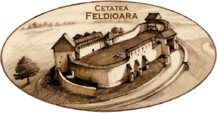 Magnet oval: Cetatea Feldioara. Bobei Art