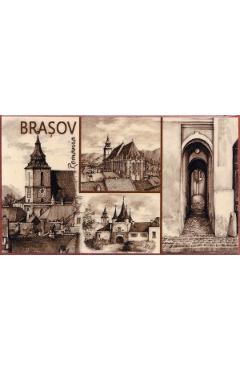 Imaginea produsului 'Magnet colaj: Brașov Nr.4. Bobei Art'