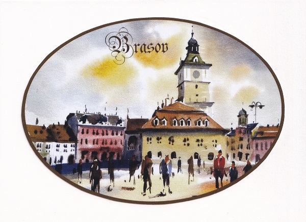 Reproducere pe carton alb: Piata Sfatului Nr.4