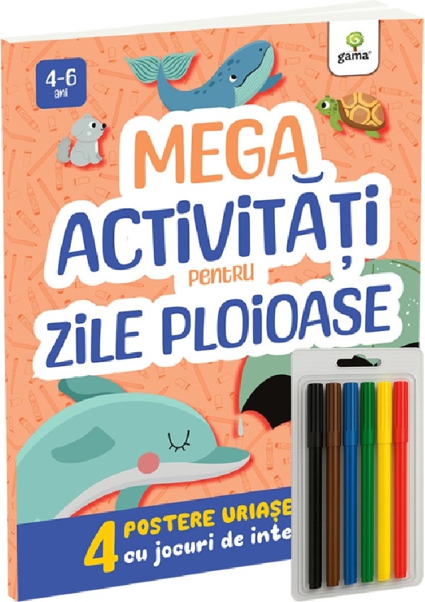 Mega activitati pentru zile ploioase. 4 postere uriase