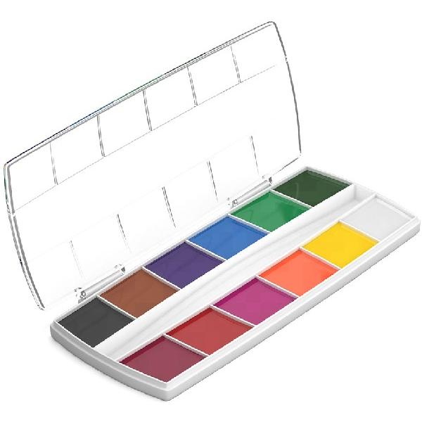 Set acuarele 12 culori cu protectie UV. Albastru