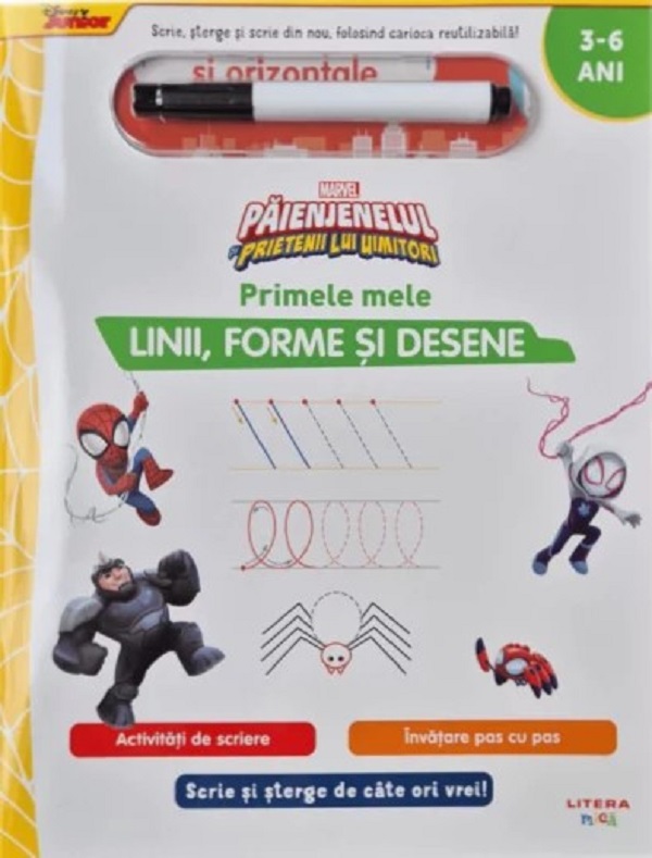 Marvel. Paienjenelul si prietenii lui uimitori. Primele mele linii, forme si desene