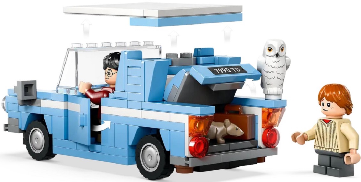 Lego Harry Potter. Ford Anglia zburator
