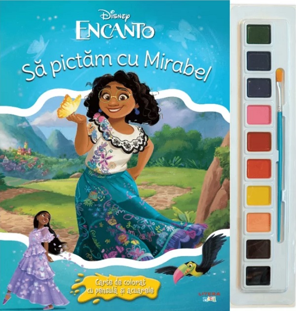 Disney. Encanto: Sa pictam cu Mirabel. Carte de colorat cu pensula si acuarele