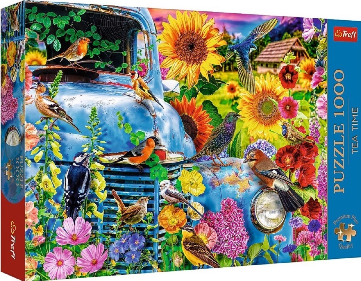 Puzzle 1000. Tea Time. Viata la tara, pasari cantatoare
