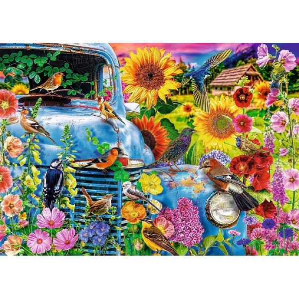 Puzzle 1000. Tea Time. Viata la tara, pasari cantatoare
