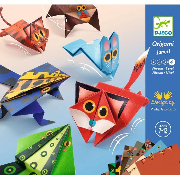 Joc creativ origami. Animale saltarete