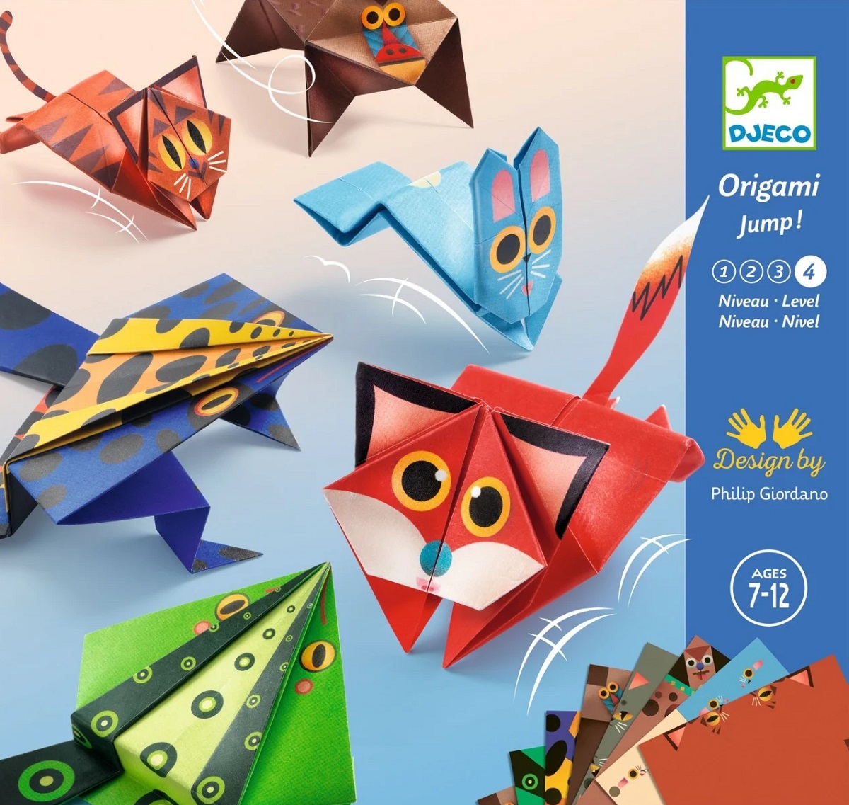 Joc creativ origami. Animale saltarete