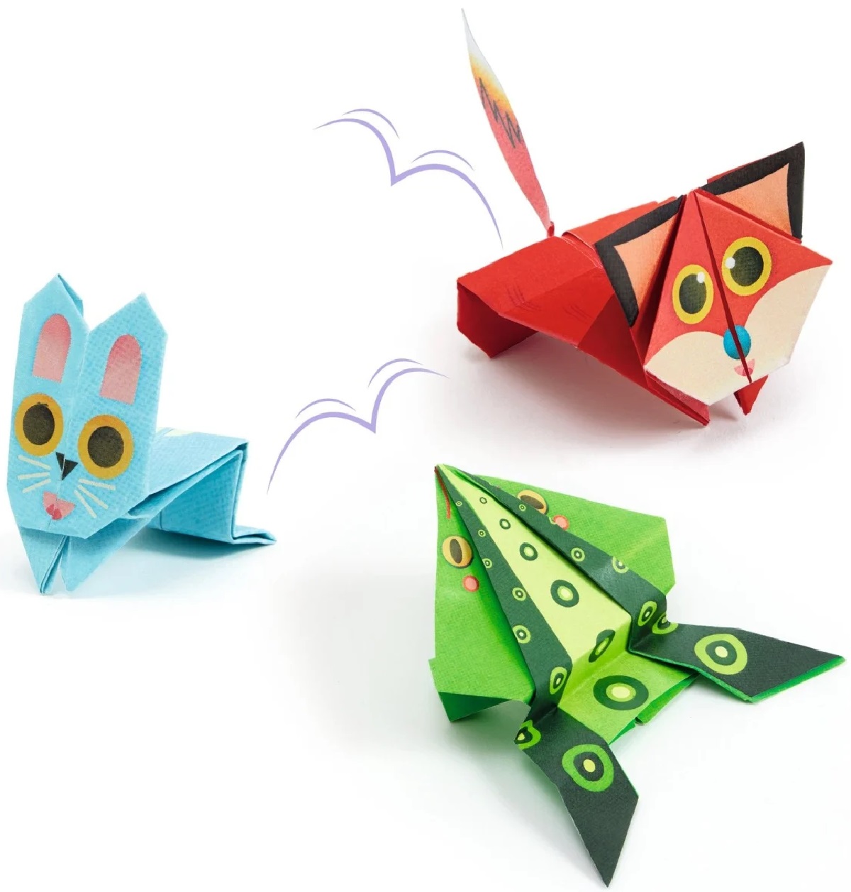 Joc creativ origami. Animale saltarete