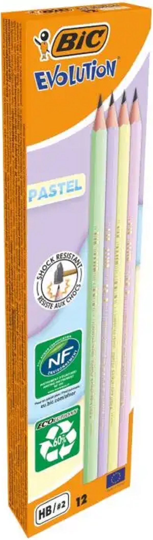 Set 12 creioane grafit HB fara guma
