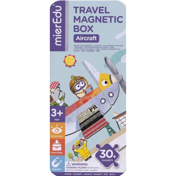 Puzzle magnetic in cutie metalica: Avioane