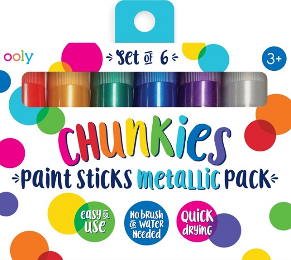 Set 6 creioane tempera solida Chunkies