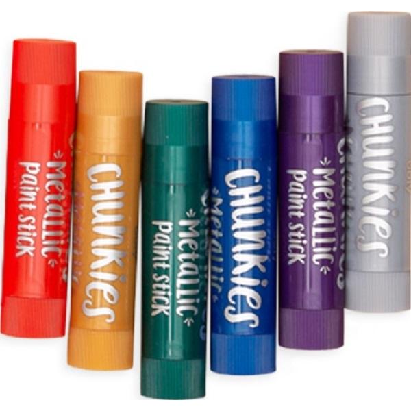 Set 6 creioane tempera solida Chunkies