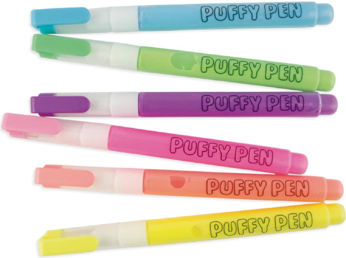 Set 6 carioci magice cu efect 3D. Puffy Pens