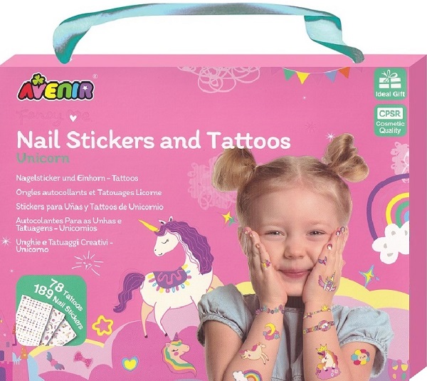 Stickere pentru unghii si tatuaje. Unicorni