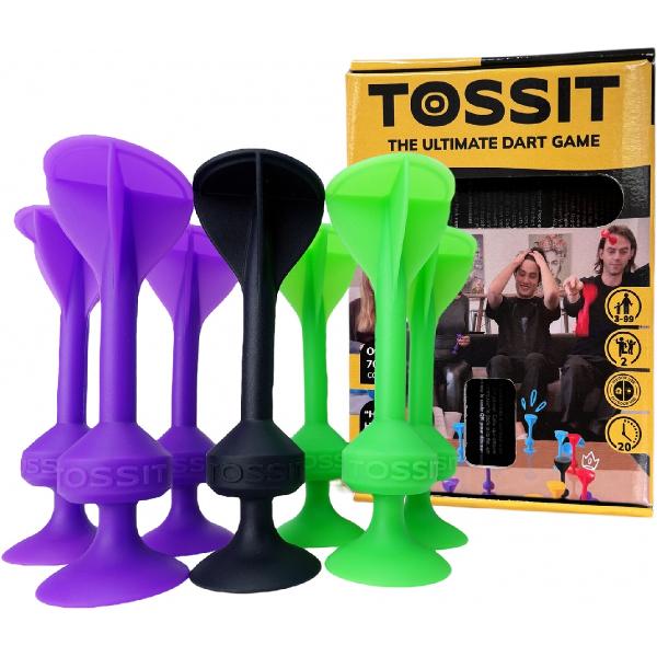 Joc de Darts cu ventuze. Mov-verde