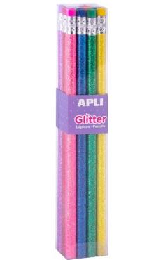 Imaginea produsului 'Set 8 creioane Grafit Glitter Apli'