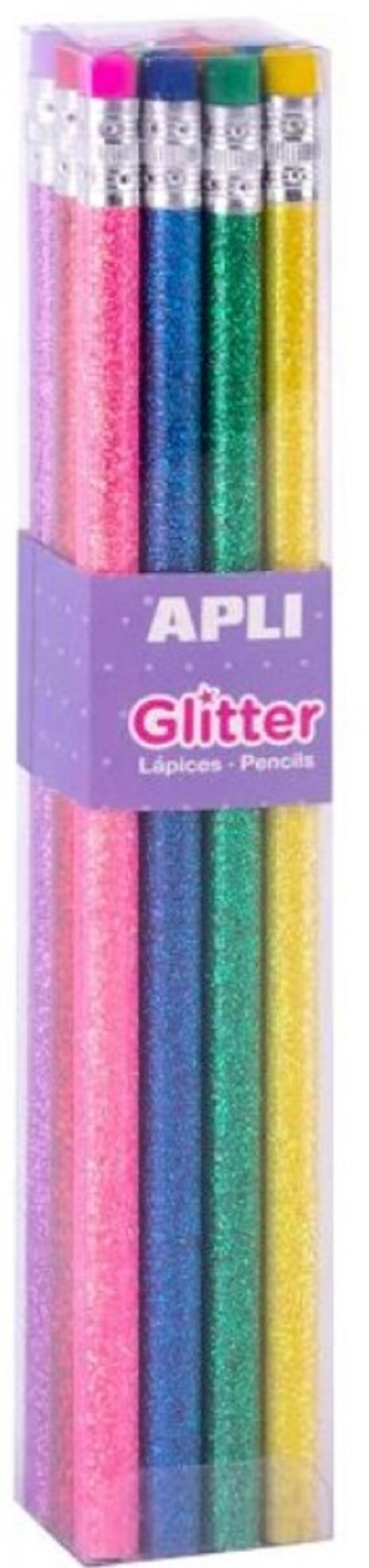 Set 8 creioane Grafit Glitter Apli