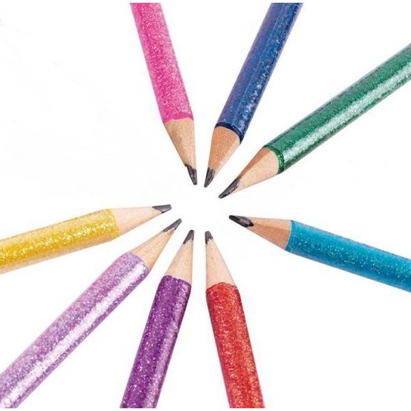 Set 8 creioane Grafit Glitter Apli
