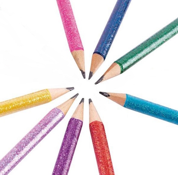 Set 8 creioane Grafit Glitter Apli