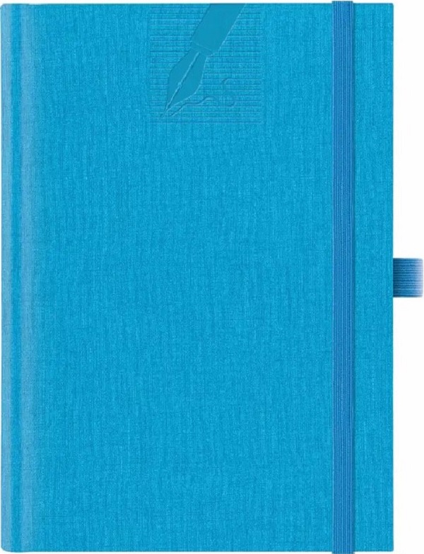 Agenda A5 nedatata. Bleu